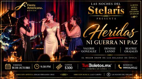 Denisse Landó, Valerie González y Beatriz Grajales Presentan: Heridas, Ni Guerra Ni Paz - Mérida