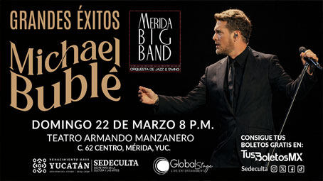 Grandes éxitos de Michael Bublé por la Mérida Big Band  – Mérida