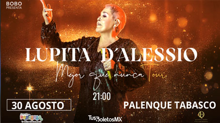 Lupita D'alessio en concierto en Villahermosa