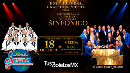 La Sonora Santanera y La Sonora Dinamita Sinfónico - Mérida