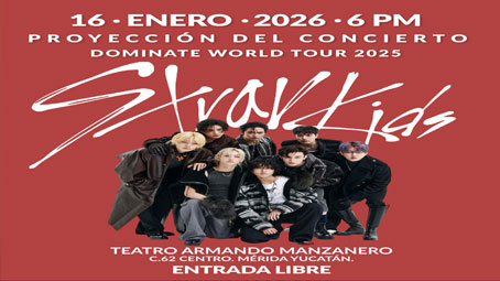Proyección Del Concierto Stray Kids World Tour 2025 en Mérida